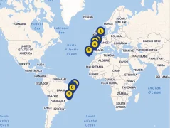 Mapa plavby